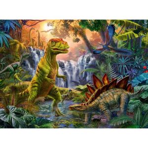 PUZZLE Puzzle Ravensburger - L'oasis des dinosaures - 100
