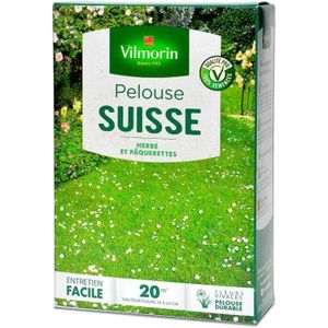 GRAINE - SEMENCE Agro Sens Pelouse Fleurie Suisse, Gazon et paquerettes. 20 m258