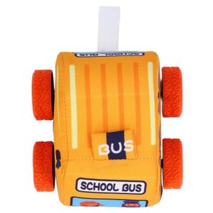 FAUTEUIL - CANAPÉ BÉBÉ VGEBY Jouet de voiture de traction de tissu Jouet de voiture à tirer en tissu, dessin animé puericulture coffret Bus scolaire
