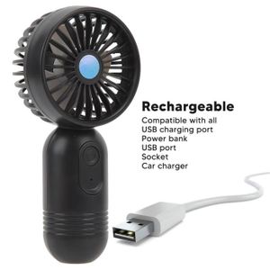 Mini ventilateur électrique portable avec chargeur USB, Idéal pour les  cérémonies, les bureaux et les dortoirs