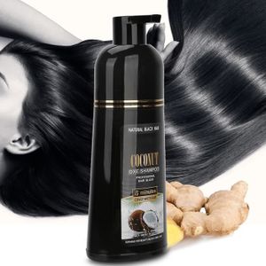 SHAMPOING Shampoing - 500 ml shampooing rapide cheveux noirs colorant capillaire coloration nourrissant shampooing noix de coco gi LF055