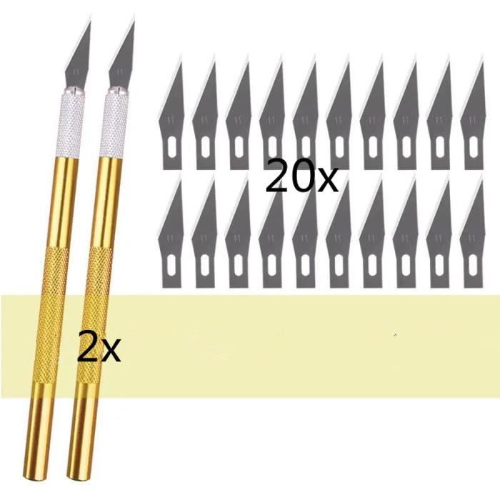 Wewoo - Cutter Scalpel argent JF-621 couteau à découper en métal