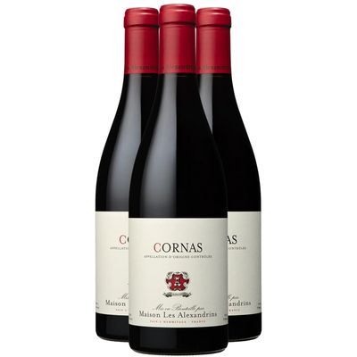 Maison les Alexandrins Cornas 2023 - Vin Rouge de la Vallée du Rhône (3x75cl)