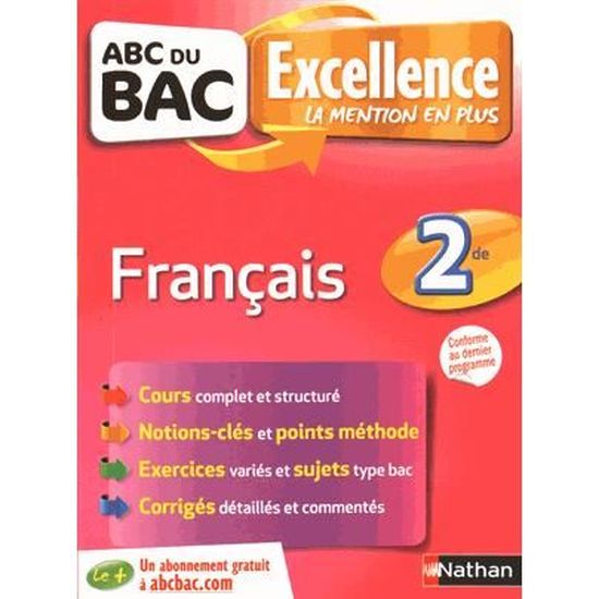 ABC du Bac Excellence Francais 2de 