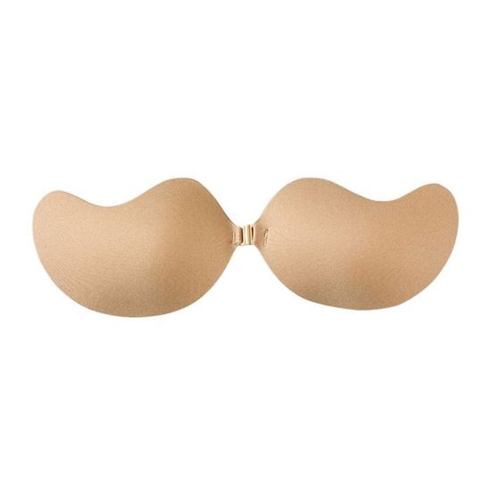 Housse Tétons Adhésive 2 Paires (beige Et Noir) - Taille L, Bonnet C, Soutien-gorge Invisible