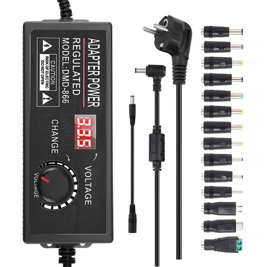 Alimentation 5A 60W Alimentation Réglable 3-12V 5A Avec Affichage LED - Transformateur Variable Labo Alimentation Dc Réglable