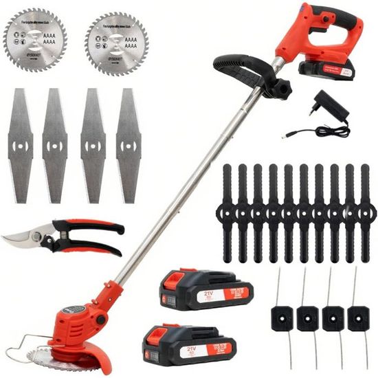 EJ.Life Debroussailleuse Electrique Sans Fil, Débroussailleuse à Gazon