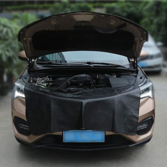  Automobile Couverture Magnétique étanche 3 Pièce avec Crochets  Mécanicien Tapis de Protection Carrosserie Aile Fender de Voiture (XL)