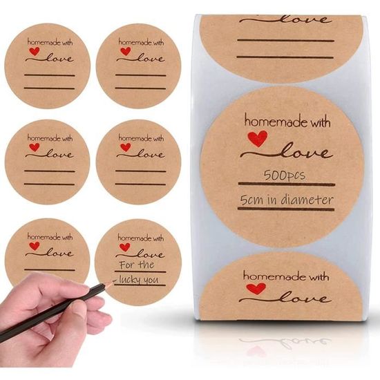 500 Autocollants Fraise – Étiquettes Décoratives Pour Scrapbooking, Cadeaux, Enfants