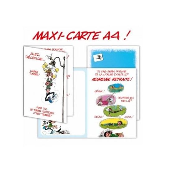 Gaston Lagaffe Maxi Carte Retraite Cdiscount Beaux Arts Et Loisirs Creatifs