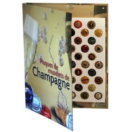 Classeur plaques de muselets de champagne