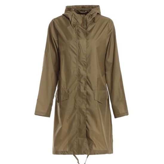 Olive green XL -Manteau de pluie Long et fin pour femme et homme, imperméable, léger, à capuche