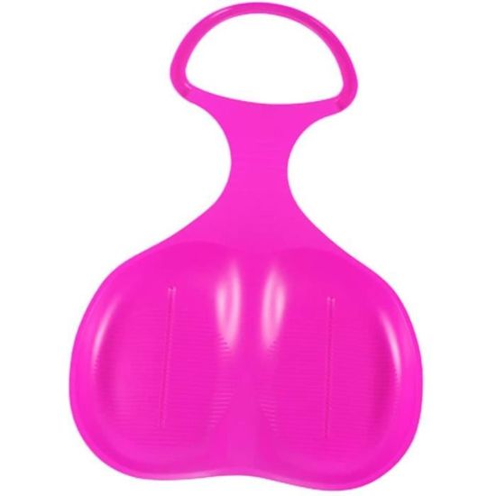 Lot De 4 Luges à Neige Com-four® – Speeders Colorés En HDPE, Poignée Large, Légers Et Faciles à Transporter, Pour Toute La Famille