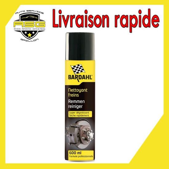 Dégraissant Nettoyant Freins Bardahl 600ml Lot X3 - Ultra Puissant Pour Pièces Mécaniques
