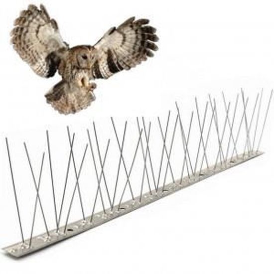 Pics Anti-Oiseaux 100 % Inox Premium – Boîte Oisipic Résistante Corrosion, Protection Efficace Toits Balcons Terrasses