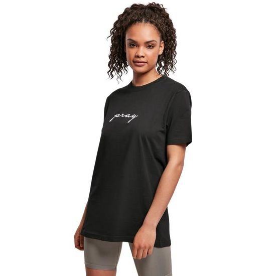 Tee-Shirt ajusté en coton mélangé Blanc Maje - Femme | Place des Tendances