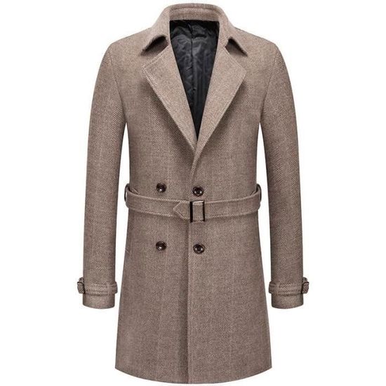 Manteau homme hotsell avec ceinture