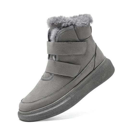 Bottes D’hiver Chaudes Pour Hommes - Fourrure Doublée, Semelle Antidérapante, Idéales Pour La Neige Et La Randonnée