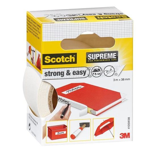 Ruban D'étanchéité 3M Scotch PTFE - 12 M X 12 Mm, étanche à L'eau Et à L'air, Pour Plomberie