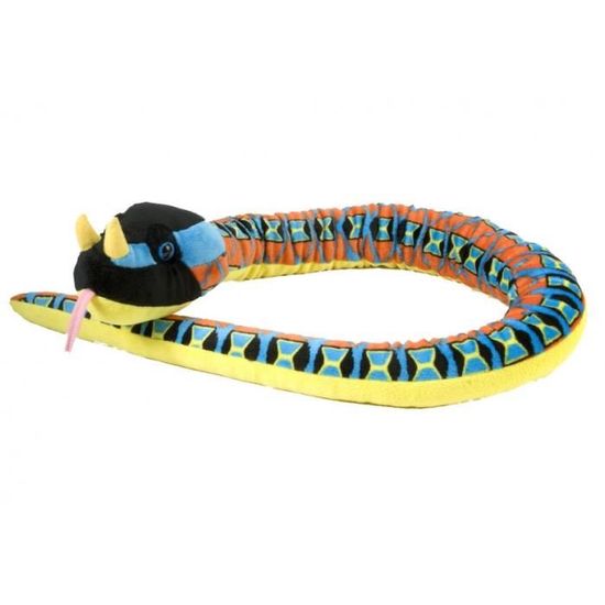 Peluche Serpiente Wild Republic - 137 Cm, Diseño Con Calaveras, Para Niños Y Niñas