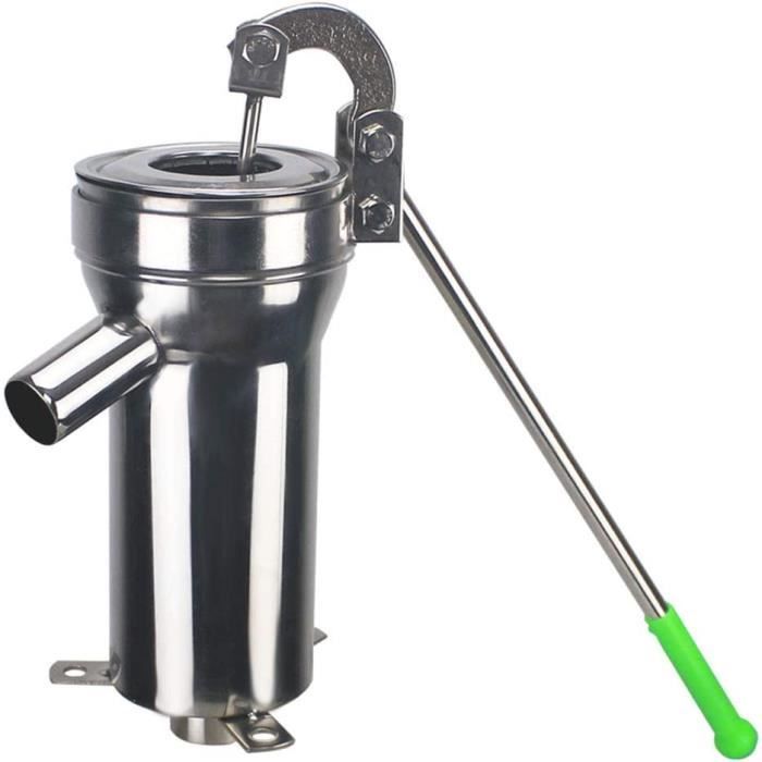 Pompe à Eau Manuelle En Acier Inoxydable | Pompe à Balancier Pour Puits, Jardin | Profondeur Max 10 M, Sortie 32 Mm