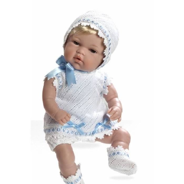 Newborn 33 cm de poupée - Avec jeu bleu de la broderie -