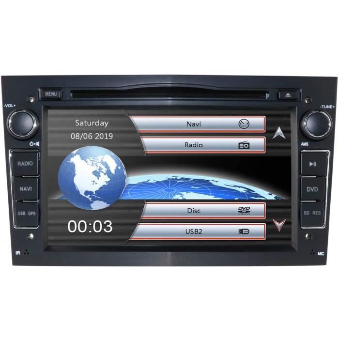 Hizpo 7 Pouces Autoradio Double Din Autoradio Au Dash pour Opel Corsa Vectra Astra Soutien Commande Au Volant GPS Navigation 2507