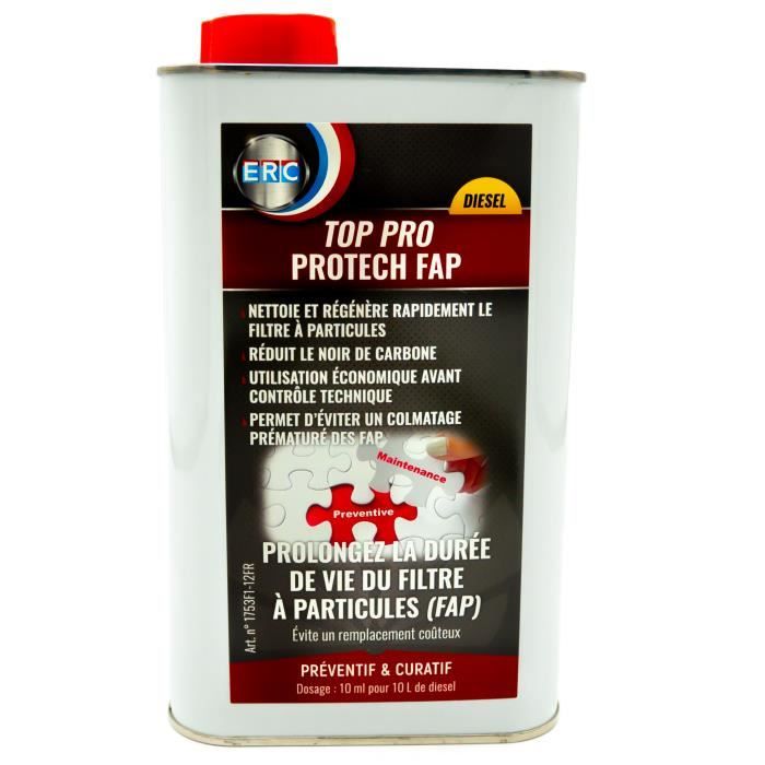 Nettoyant Régénérant FAP Diesel ERC - Évitez Le Remplacement/Prolongez La Durée De Vie Du Filtre A Particules - Additif Premium 1L