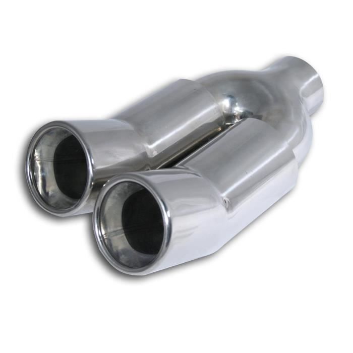 Embout D'échappement Universel 56 Mm - Acier Inoxydable Chrome - Pour Personnaliser Le Pot D'échappement