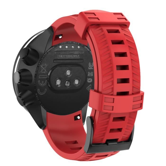 Accessoires de bracelet intelligent Sports Silicone Replacement Wristband Band Strap for SUUNTO 9- Baro Smart Watch A175