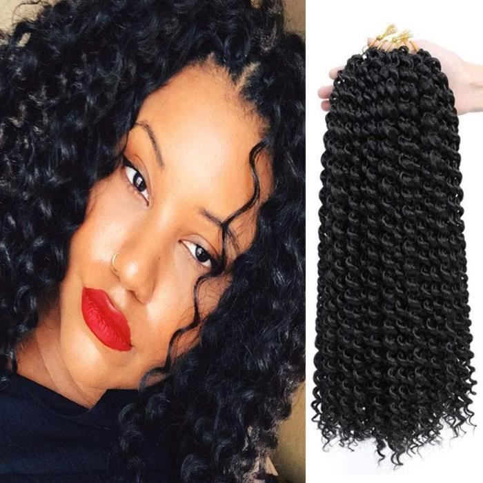 1 sachet de passion twists de 46 cm Longues tresses Bohemian Mèches Water Wave pour passion twists Tresses Crochet Cheveux Synth281