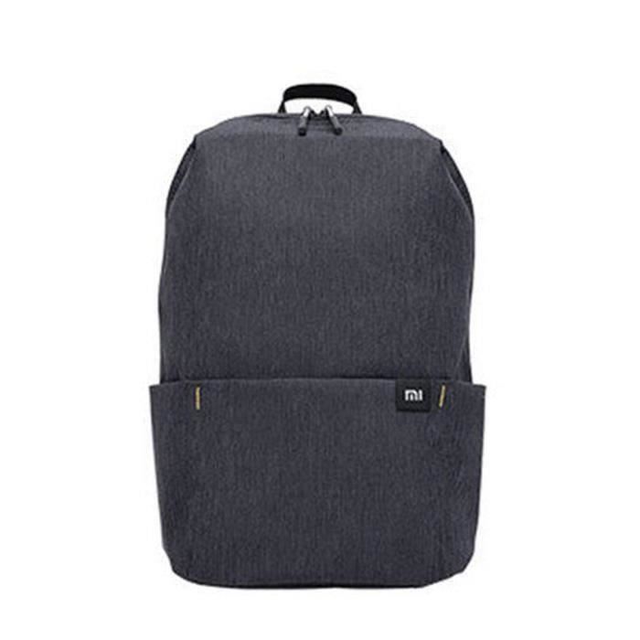 10L Sac à dos toile, Sac a dos homme femme, sac a dos randonnee femme, Sac a dos homme toile vintage, Sac a dos etudiant - Noir