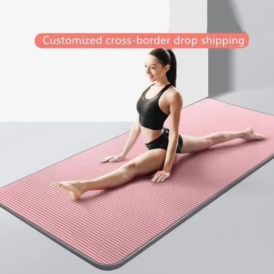 185*61*1cmTapis de Yogaantidérapant, très épais, pour Fitness, Pilates, exercice physique-rose