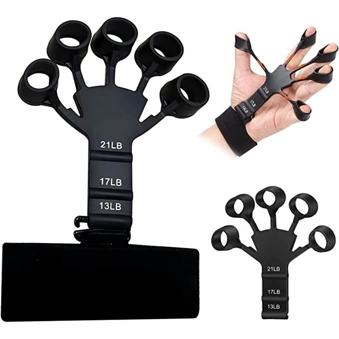 Entraîneur de doigts en silicone Gripster Finger Extensor Exerciser, Griffmaster Finger Trainer Grip Strength Trainer Appareil