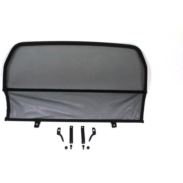 Filets coupe-vent pour cabriolet GermanTuningParts Déflecteur de vent pour Jaguar XJS 2s (1991-1996) - Pliable - Noir - 64437