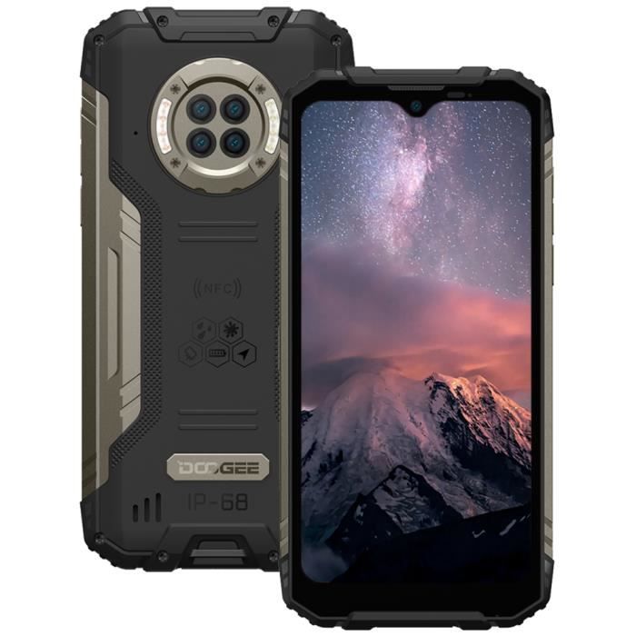 Smartphone DOOGEE S96 Pro IP68 Étanche 128Go Écran 6.22'' Helio G90 Octa Core Batterie 6350mAh 48MP Caméra Téléphone Portable - Noir