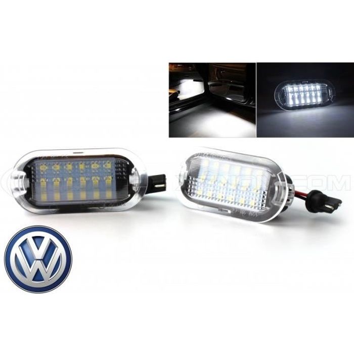 Pack 2 modules éclairage LED pour Portes - Eclairage de coming home LED pour Volkswagen, Skoda. Compatible sur Skoda Octavia, sur V