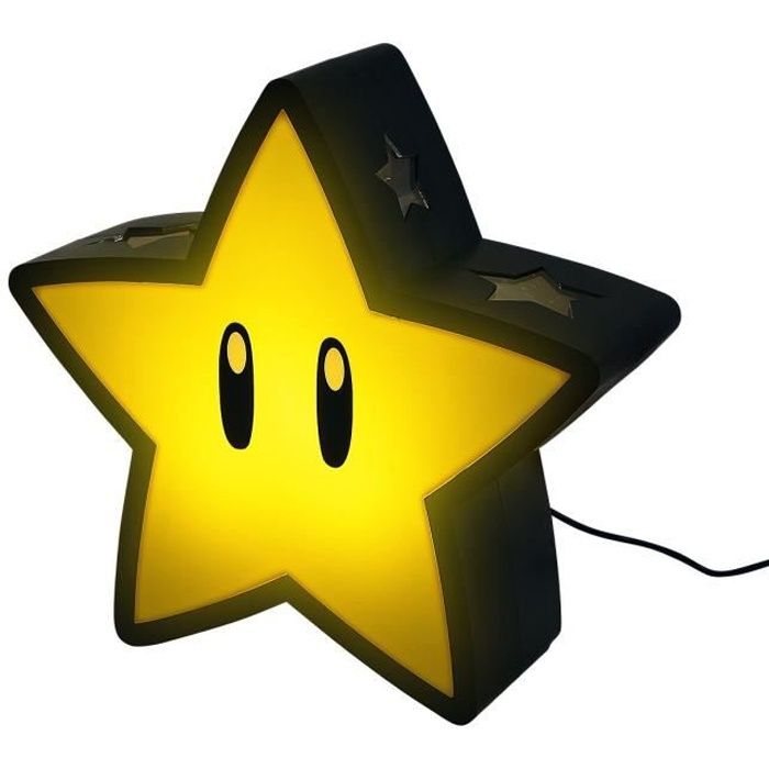 Super Mario Super Star Lampe Unisexe Lampe de chevet