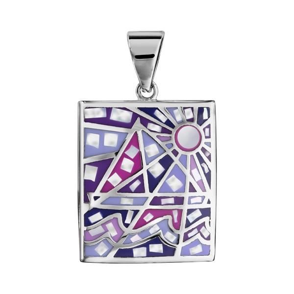 Stella Mia - Pendentif dégradé violet
