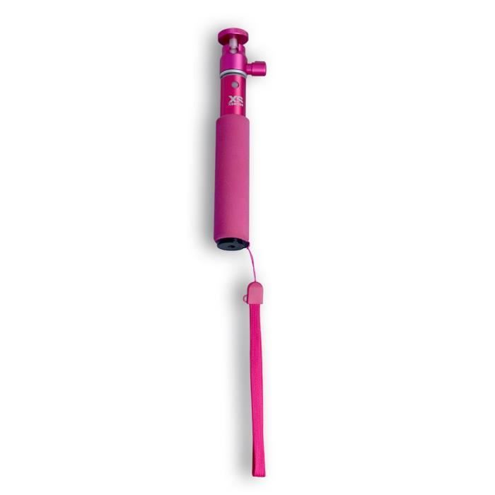 XSORIES Perche Télescopique pour Caméra U-Shot - 49 cm - Rhodamine Rouge