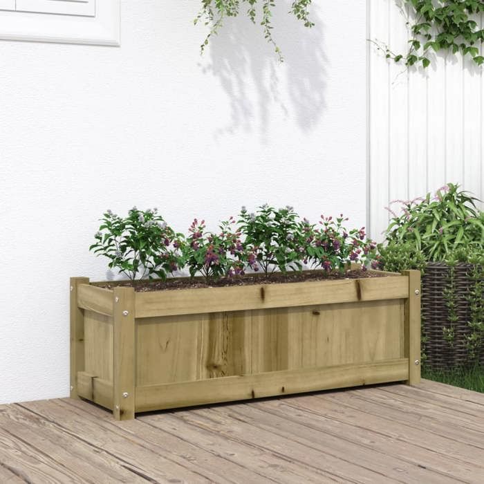 vidaXL Jardinière Extérieur Pin 837457 - vue 2
