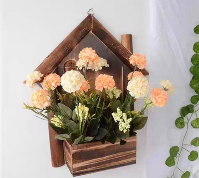 Lot De 2 Pots De Fleurs Suspendus Rétro En Métal - Design Semi-circulaire, Avec 4 Crochets, Pour Intérieur Ou Balcon