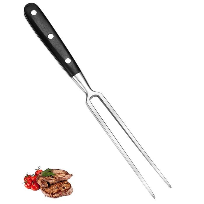 Fourchette à Viande KADAX En Acier Inoxydable 33 Cm - Pour Barbecue Et Grill, Neuve