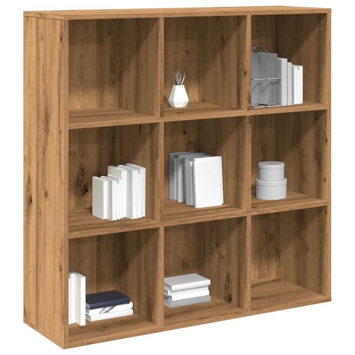 vidaXL Armoire à livres chêne artisanal 98x29x975 cm écran de confidentialité étagère à livres étagère de rangement 855969