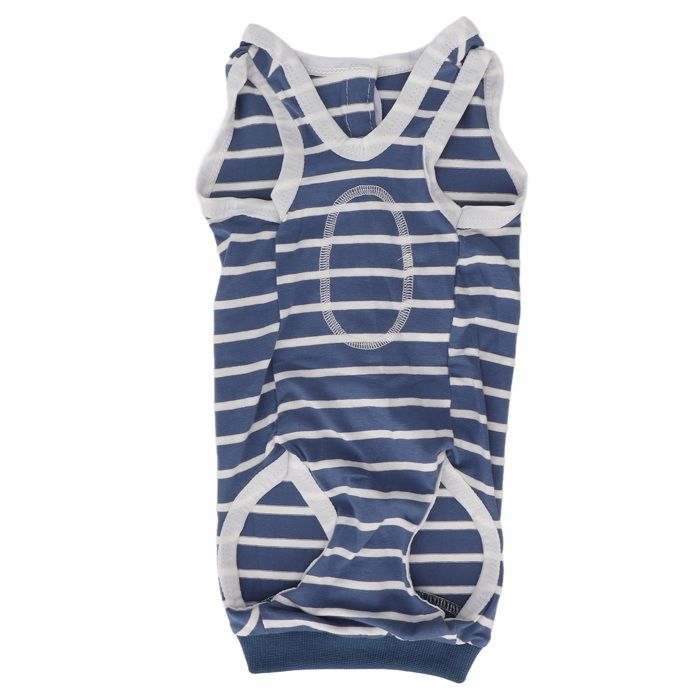 Meilleurs prix pour Combinaison de récupération pour chien, chemise post-chirurgie rayée, extensible et respirante, col réglable, taille S.
