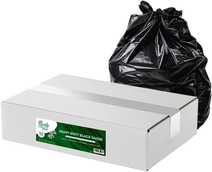 Sacs Poubelle Ikea - Lot De 100, Noirs, Très Résistants - Pour Cuisine, Maison, Bureau, Bricolage, Jardin - 10