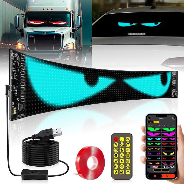 lumières yeux de diable pour voitures,panneau led voiture,Lumière yeux lumières yeux de diable pour voitures,panneau led voiture,Lumière yeux