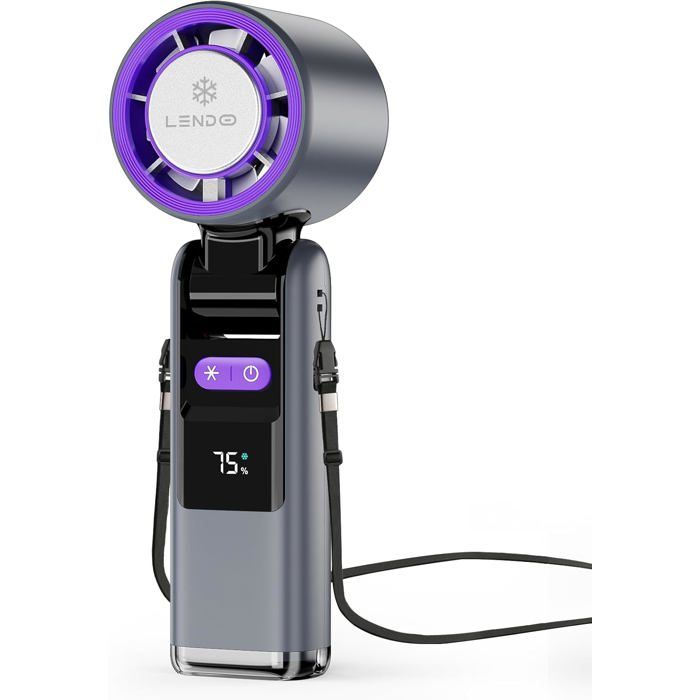 Ventilateur Portable Mini Ventilateur Portatif Silencieux Rechargeable 4000mah Batterie 5 Vitesses Petit Ventilateur Avec Fonction