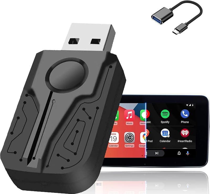 Usb Adapter Android Auto Wireless Carplay USB Adapter, Android Auto Adapter, Easy Plug & Play ...