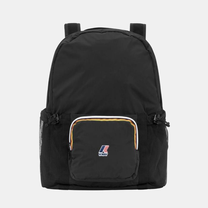 Sac à dos pliable - K-WAY - Le Vrai 4.0 Michel - Noir - Nylon ripstop imperméable - Bretelles rembourrées réglables Sac à dos pliable - K-WAY - Le Vrai 4.0 Michel - Noir - Nylon ripstop imperméable - Bretelles rembourrées réglables